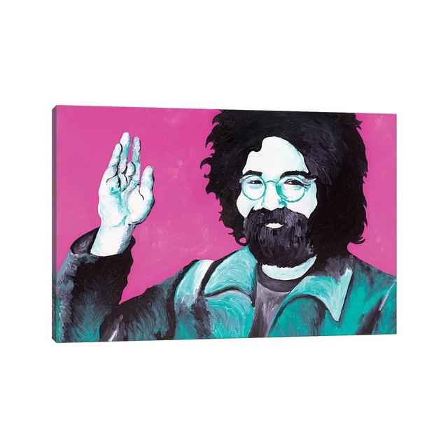 Jerry Garcia by Sammy Gorin - Print on Canvas Ebern Designs Size: 20.32cm H x 30.48cm W x 1.91cm D, Format: Wrapped Canvas on Productcaster.