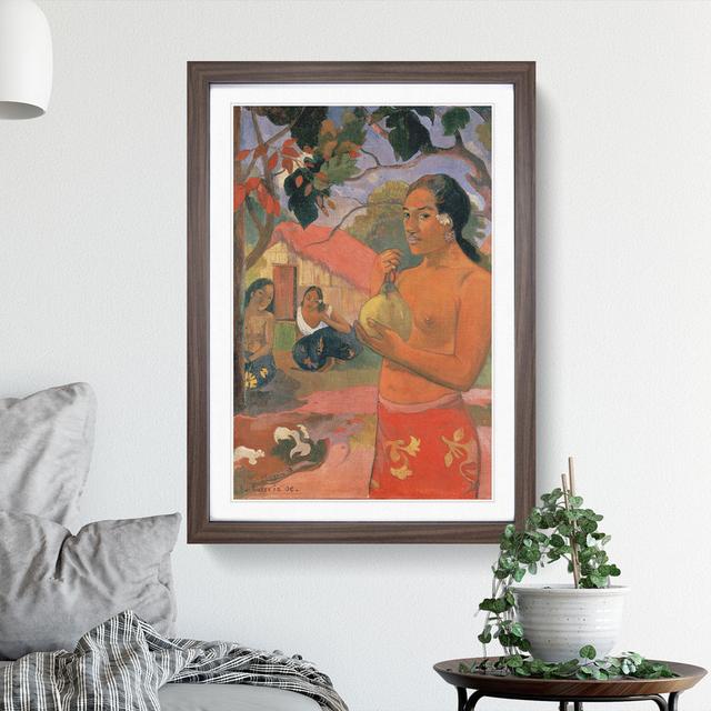 Where Are You Going Vol.1 by Paul Gauguin - Picture Frame Painting East Urban Home Size: 36cm H x 27cm W x 2cm D, Frame Option: Walnut on Productcaster.