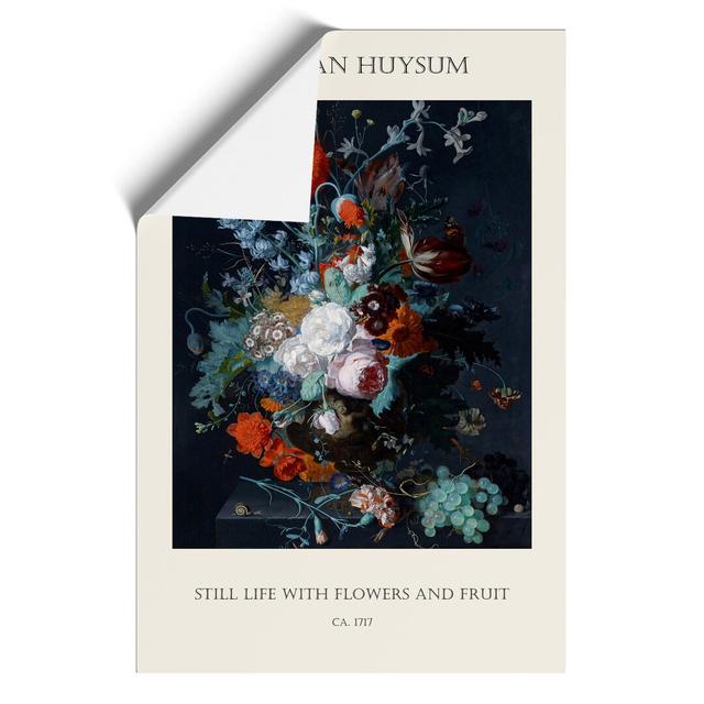 Still Life with Flowers Vol.1 by Jan Van Huysum - Unframed Graphic Art East Urban Home Size: 59cm H x 42cm W x 0.1cm D on Productcaster.