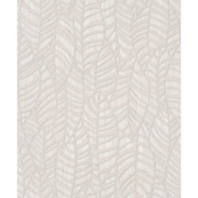 Gilgo 10m x 53cm 3D Embossed Wallpaper Roll Marlow Home Co. Colour: Beige on Productcaster.