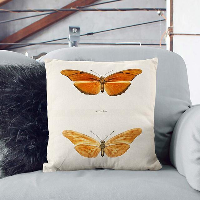 Julia Butterfly by S.F. Denton Cushion with Filling East Urban Home Size: 40cm H x 40cm W x 15cm D on Productcaster.