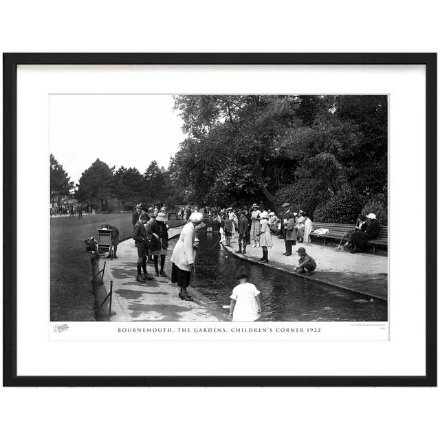 'Bournemouth, the Gardens, Childrens Corner 1922' by Francis Frith - Picture Frame Photograph Print on Paper The Francis Frith Collection Size: 28cm H on Productcaster.