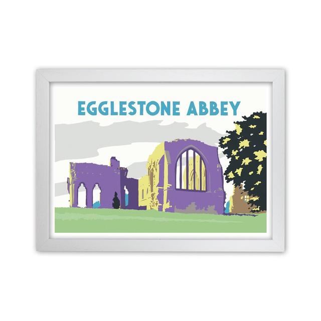 Egglestone Abbey by Richard O'Neill - Print Corrigan Studio Format: White Framed, Size: 46cm H x 63cm W x 3cm D on Productcaster.