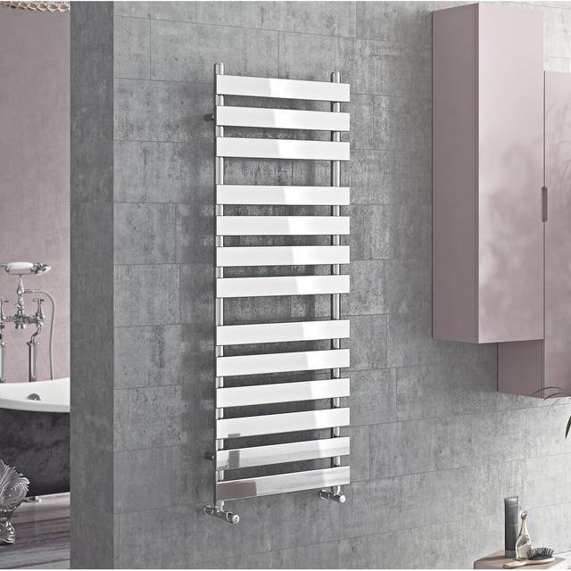 Angelique Vertical Straight Towel Rail Belfry Heating Size: 95cm H x 50cm W x 9.6cm D on Productcaster.