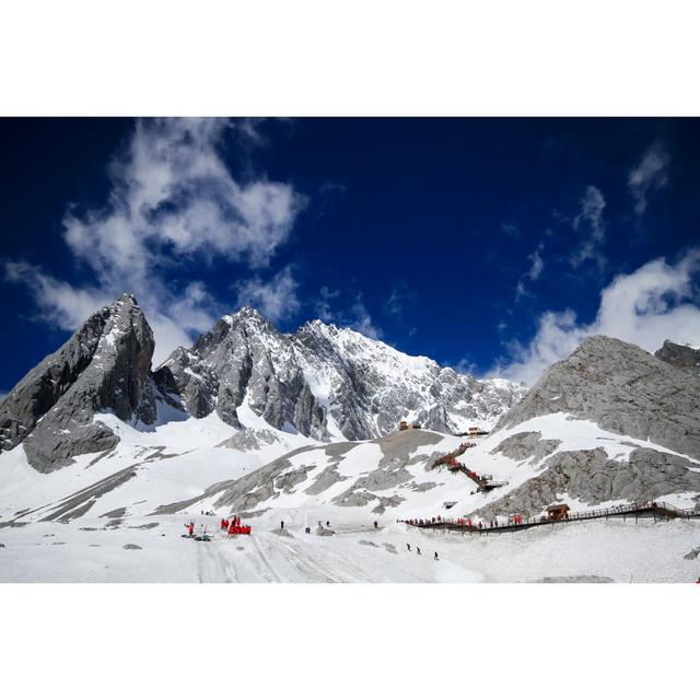 Jade Dragon Snow Mountain by Phaendin - Wrapped Canvas Print Alpen Home Size: 61cm H x 91cm W on Productcaster.