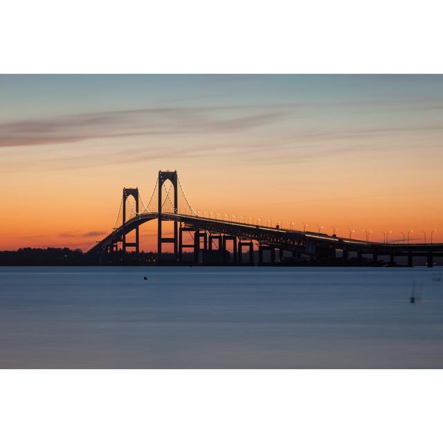 Newport Pell Claiborne Bridge by Mcdonojj - Wrapped Canvas Photograph 17 Stories Size: 81cm H x 122cm W on Productcaster.