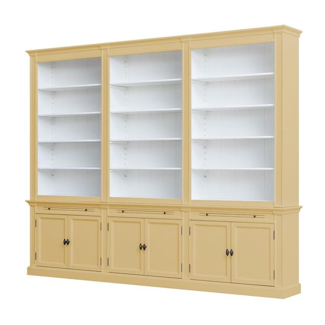 Bodee Bookcase Rosalind Wheeler Colour: Beige on Productcaster.