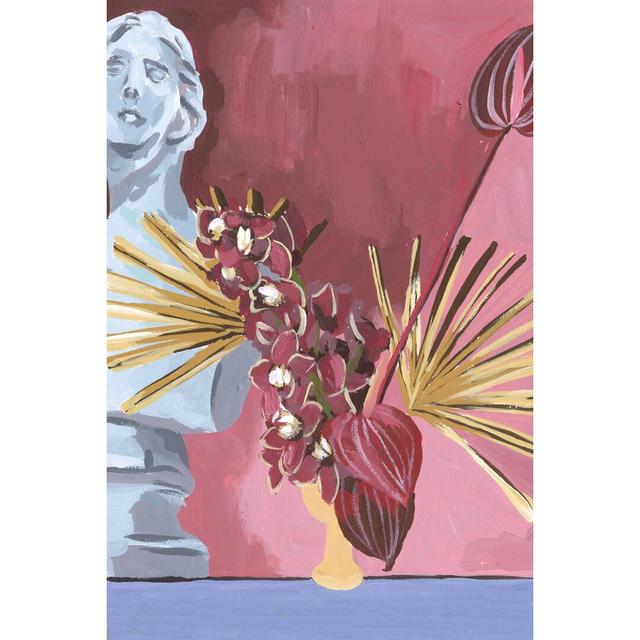 Flame Bouquet II by Melissa Wang - Wrapped Canvas Painting Print Marlow Home Co. Size: 91cm H x 61cm W x 3.8cm D on Productcaster.