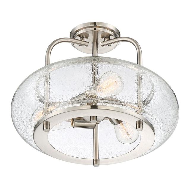 Kelli Glass Semi Flush Mount Borough Wharf on Productcaster.