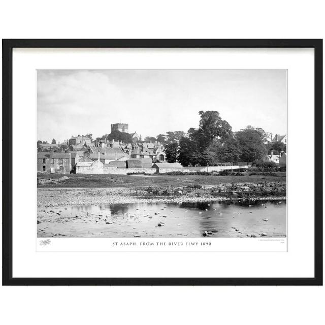 'St Asaph, from the River Elwy 1890' by Francis Frith - Picture Frame Photograph Print on Paper The Francis Frith Collection Size: 45cm H x 60cm W x 2 on Productcaster.