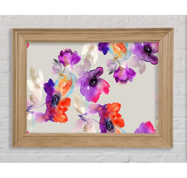 Watercolour Petals - Print Ophelia & Co. Format: Natural Framed Paper, Size: 29.7cm H x 42cm W x 8cm D on Productcaster.