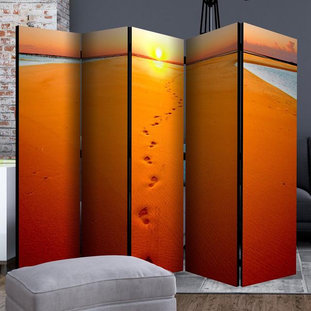 Magna 225cm W x 172cm H 5 - Panel Folding Room Divider Ebern Designs on Productcaster.