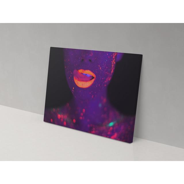 UV Lips - Wrapped Canvas Painting Metro Lane on Productcaster.