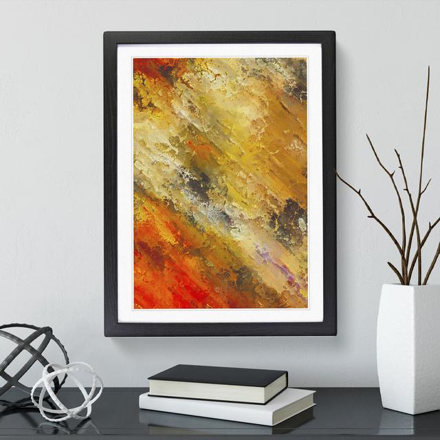 Memories of the Same Abstract - Picture Frame Painting Metro Lane Frame Colour: Black, Size: 34cm H x 25cm W x 2cm D on Productcaster.