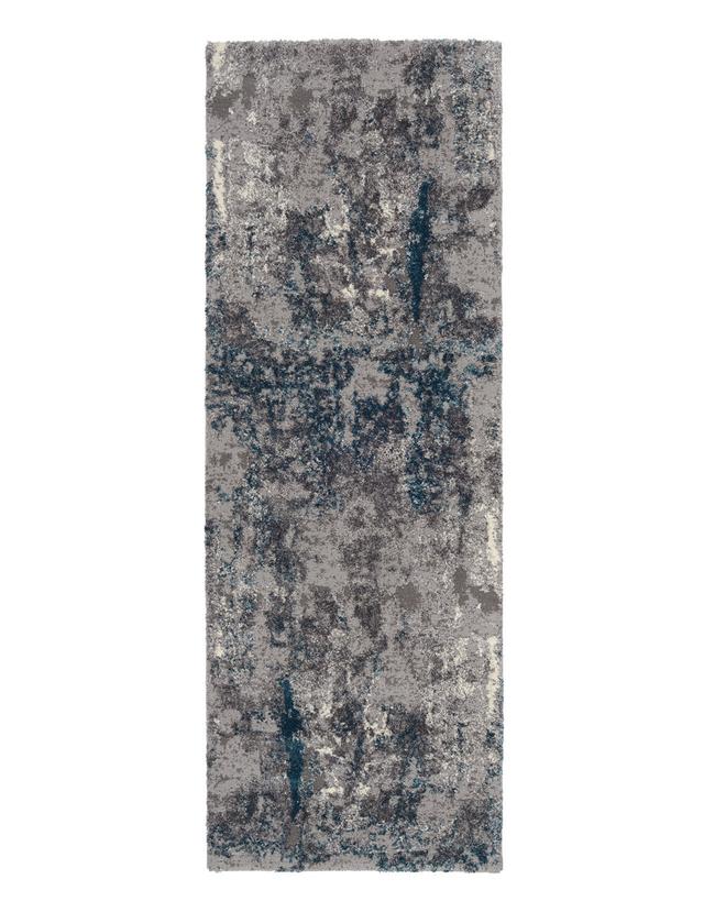 Carpet Dibble in blue/grey Zipcode Design Rug Size: Runner 80 x 250cm on Productcaster.