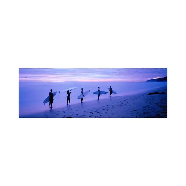 Surfers On Beach Costa Rica Highland Dunes Size: 50.8cm H x 152.4cm W x 3.81cm D on Productcaster.