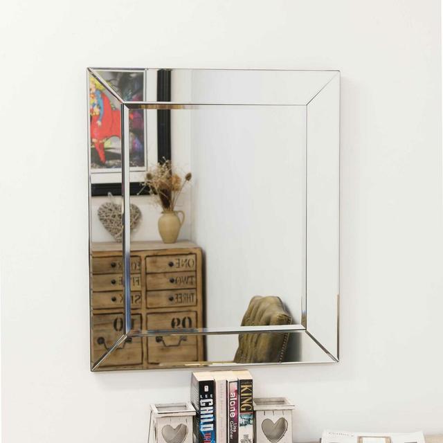 Phillip Accent Mirror Canora Grey Size: 66cm H x 58cm W on Productcaster.