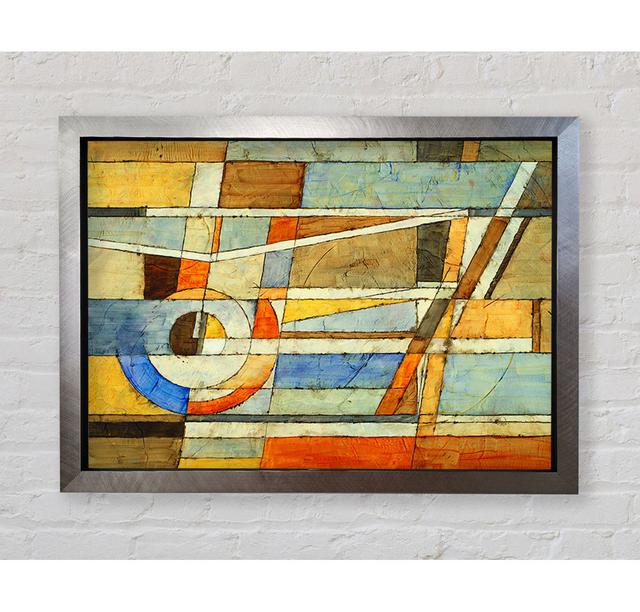 Abstract Grids Of Colours Framed Print Bright Star Size: 59.7cm H x 84.1cm W on Productcaster.