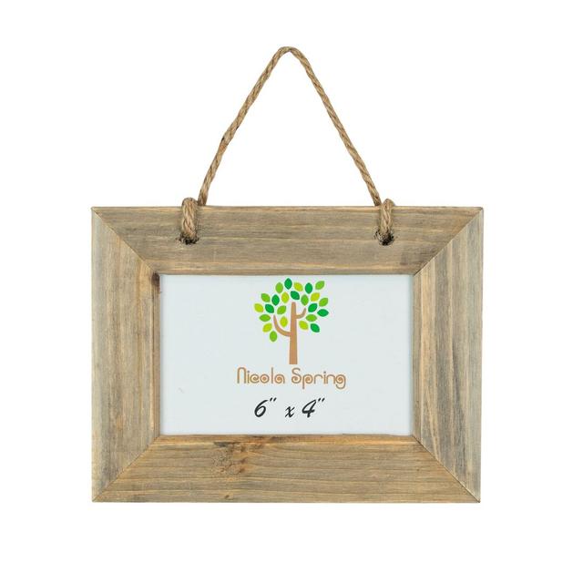 Wood Picture Frame (Set of 5) Nicola Spring Size: 16.5cm H x 21.5cm W x 5.5cm D on Productcaster.