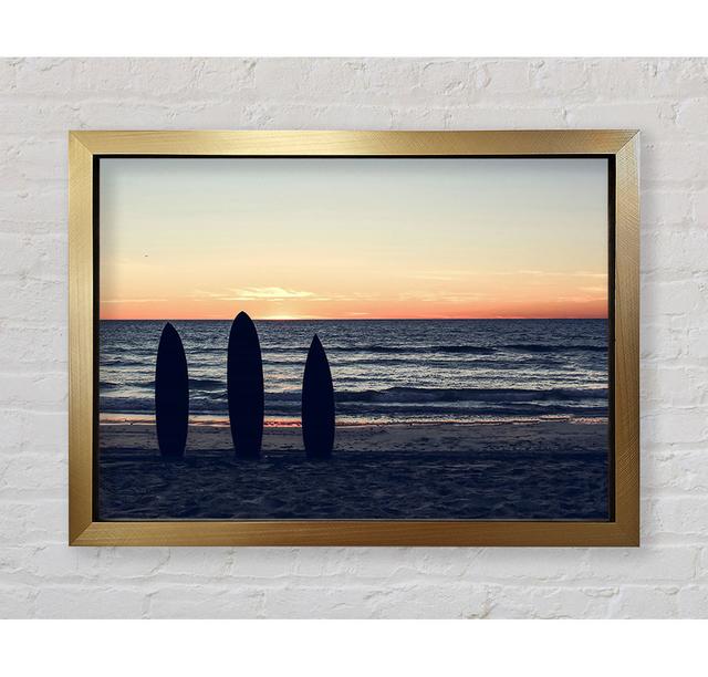 Surfs Up 1 - Print Bright Star Size: 100cm H x 141.4cm W x 3.4cm D on Productcaster.