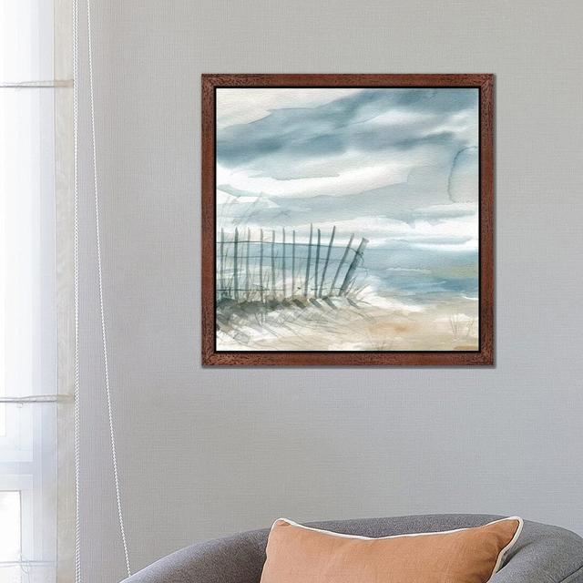 'Subtle Mist I' by Carol Robinson - Floater Frame Painting Print on Canvas Highland Dunes Frame Option: Brown, Size: 66.04cm H x 66.04cm W x 3.81cm D on Productcaster.