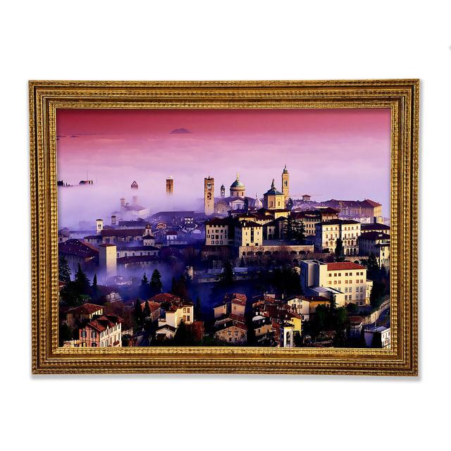 Italian City Mist - Single Picture Frame Art Prints Ebern Designs Size: 84.1cm H x 118.9cm W x 3cm D on Productcaster.