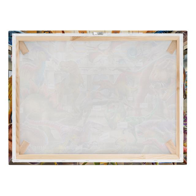 Dinosaurs in the Natural History Museum by P.D. Moreno - Wrapped Canvas Graphic Art Maturi Size: 75cm H x 100cm W, Format: 330g/m² recycled canvas on Productcaster.