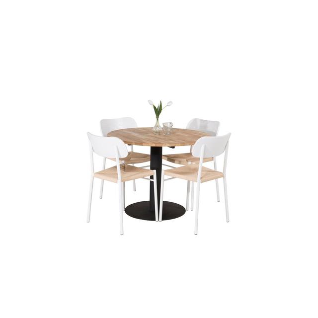 Caja Dining Set with 4 Chairs Ebern Designs on Productcaster.