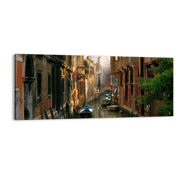 In a Venetian Alley - Unframed Photograph Print on Canvas Brayden Studio Size: 50cm H x 120cm W x 1.8cm D on Productcaster.