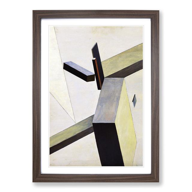 Composition Vol.10 by El Lissitzky - Picture Frame Painting East Urban Home Frame Option: Walnut Framed, Size: 48cm H x 36cm W x 2cm D on Productcaster.