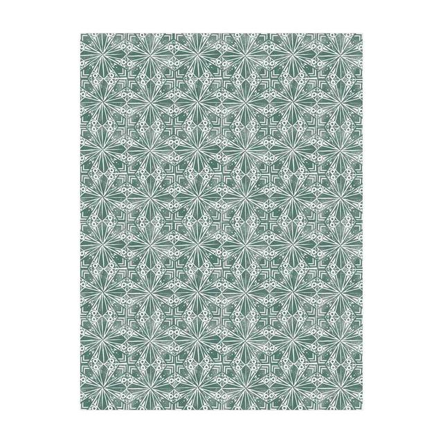 Hashveer Green/White Indoor/Outdoor Rug East Urban Home Rug Size: Rectangular 90 x 120cm on Productcaster.