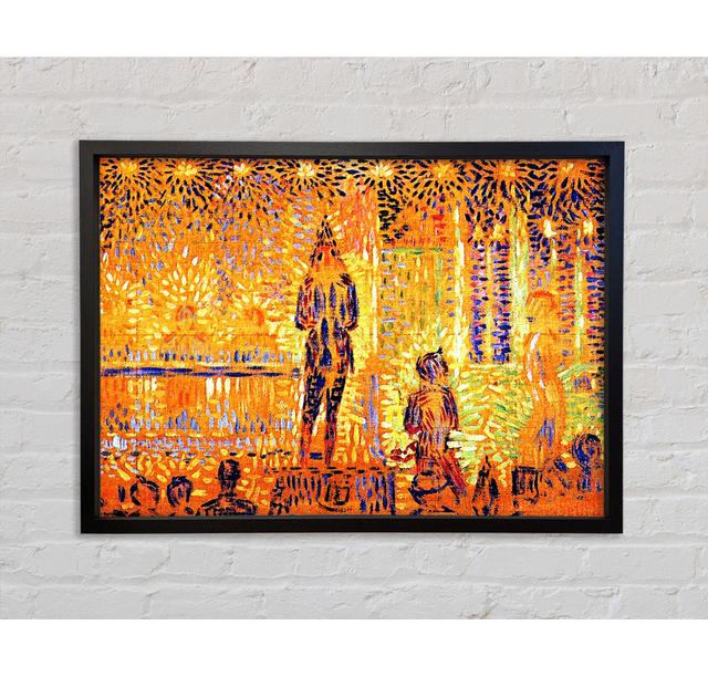 Study Of The Circus Parade by Georges Seurat - Single Picture Frame Art Prints on Canvas Bright Star Size: 100.1cm H x 141.4cm W x 3.3cm D on Productcaster.