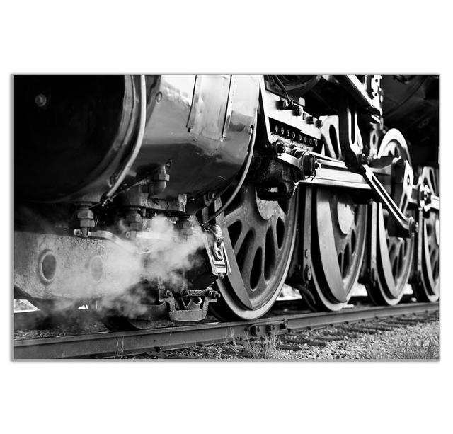 Vintage Steam Train Locomotive Black & White Canvas Wall Art Picture Print Panther Print Size: 41cm H x 61cm W on Productcaster.