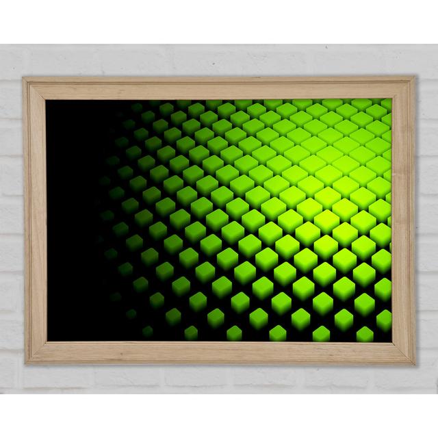 Lime Cubes - Einzelne Bilderrahmen Kunstdrucke Bright Star Größe: 84,1 cm H x 118,9 cm B x 1,5 cm T on Productcaster.