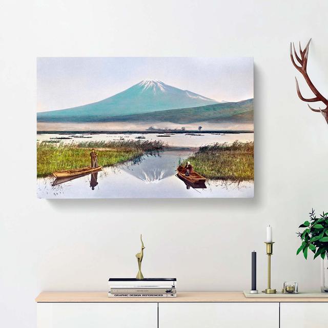 Mount Fuji from Kashiwabara by Kazumasa Ogawa - Wrapped Canvas Painting Print East Urban Home Size: 35cm H x 50cm W x 3cm D on Productcaster.