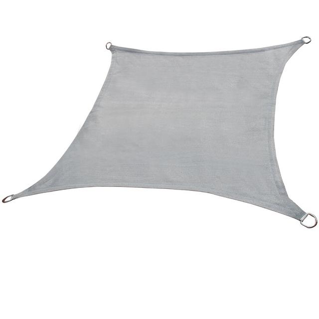 Duechle 3m x 3m Square Shade Sail Dakota Fields Colour: Grey on Productcaster.