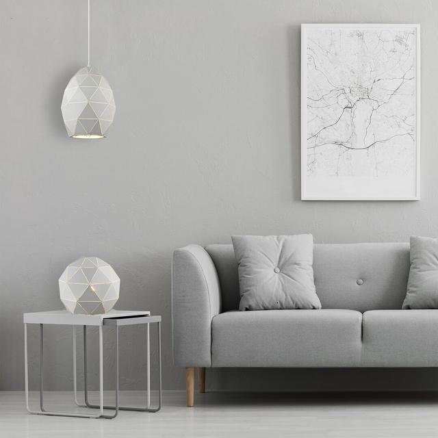 Delcastillo 1 - Light Geometric Pendant Fairmont Park Finish: White on Productcaster.