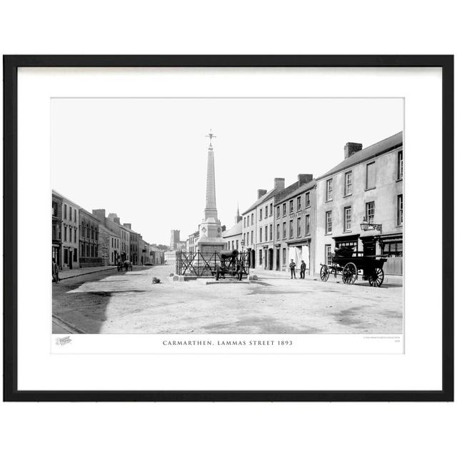 'Carmarthen, Lammas Street 1893' by Francis Frith - Picture Frame Photograph Print on Paper The Francis Frith Collection Size: 60cm H x 80cm W x 2.3cm on Productcaster.