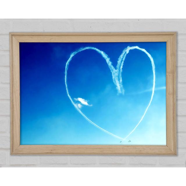 Love Heart Skies - Single Picture Frame Art Prints Ebern Designs Size: 29.7cm H x 42cm W x 1.5cm D on Productcaster.