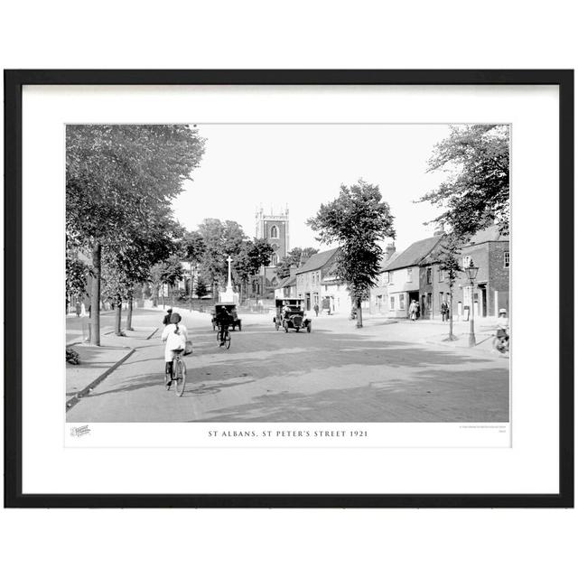 St Albans, St Peter's Street 1921 by Francis Frith - Single Picture Frame Print The Francis Frith Collection Size: 40cm H x 50cm W x 2.3cm D on Productcaster.