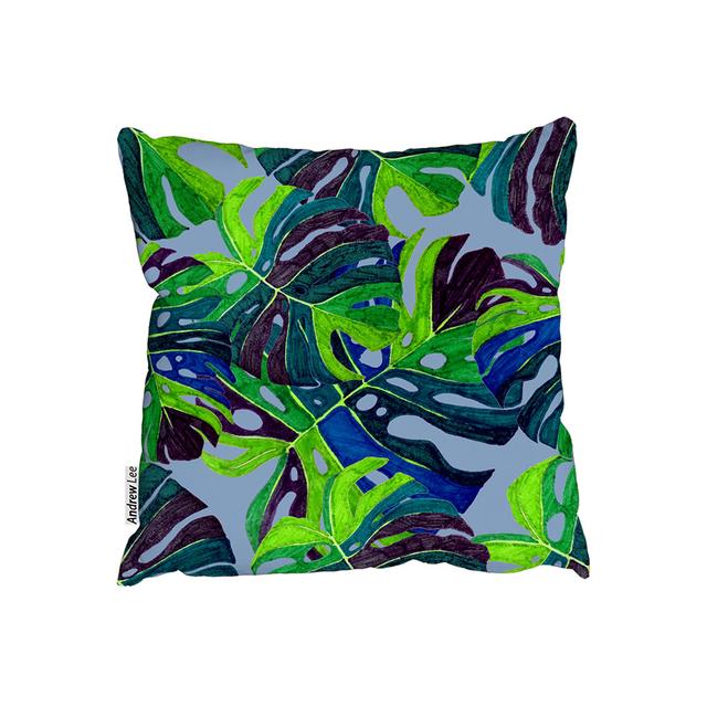 Hand Drawn Exotic Plants Cushion Andrew Lee Size: 60cm H x 60cm W on Productcaster.