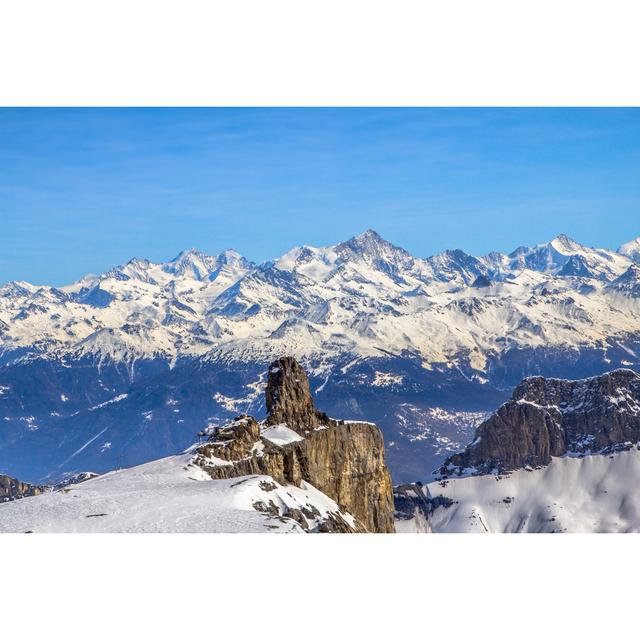 Benzonia Alps - Wrapped Canvas Print Alpen Home Size: 20cm H x 30cm W x 3.8cm D on Productcaster.