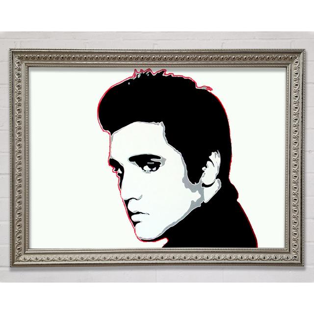 Elvis Portrait Silver - Single Picture Frame Print Bright Star Size: 59.7cm H x 84.1cm W on Productcaster.