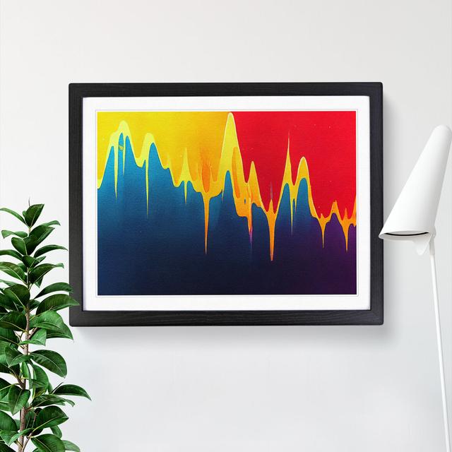 Modern Audio Equalizer Art Vol.1 Abstract Metro Lane Frame Colour: Black Framed, Size: 46cm H x 64cm W x 2cm D on Productcaster.