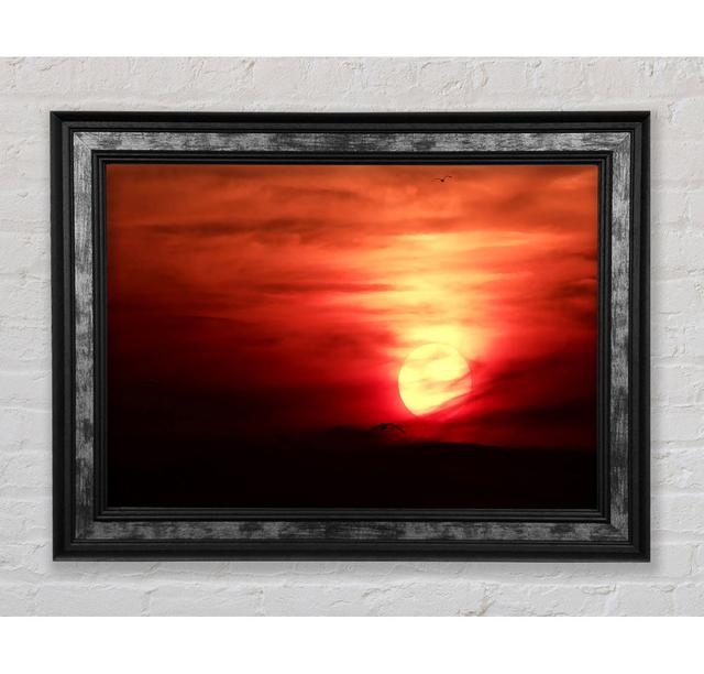 Journey To The Sun - Print Ebern Designs Format: Natural Framed Paper, Size: 118.9cm H x 141.4cm W x 8cm D on Productcaster.