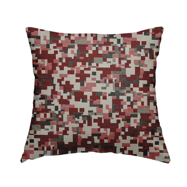 Mazza Cushion with Filling Metro Lane Colour: Red/White, Size: 43cm H x 43cm W x 5cm D on Productcaster.