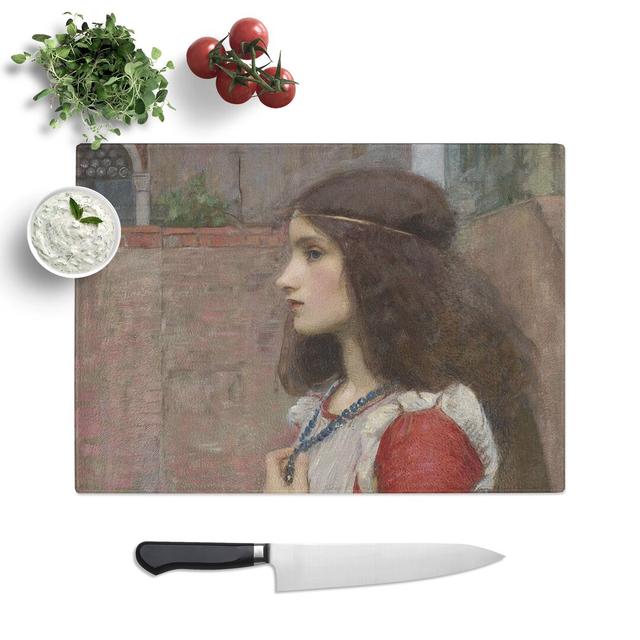 Juliet by John William Waterhouse Chopping Board East Urban Home Size: 0.4cm H x 20cm W x 28.5cm L on Productcaster.