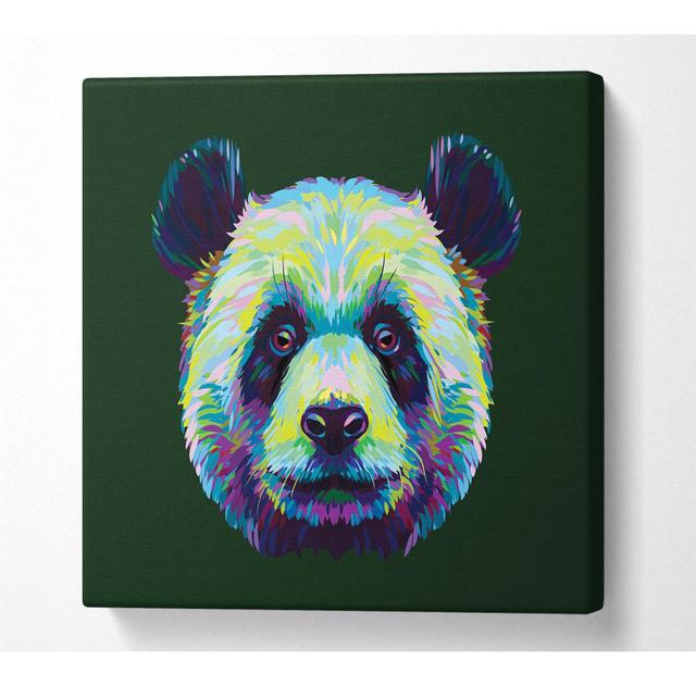 The Panda Head - Wrapped Canvas Art Prints Latitude Vive Size: 101.6cm H x 101.6cm W x 10cm D on Productcaster.