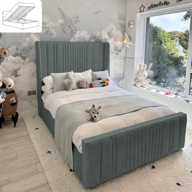 Monai Bed Ebern Designs Colour: Chrome on Productcaster.