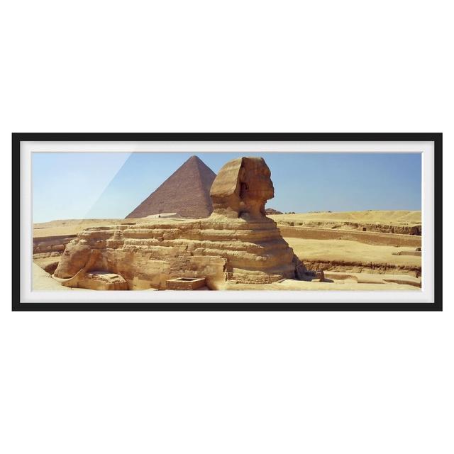 Mysterious Sphinx - Picture Frame Photograph Latitude Vive Size: 30cm H x 75cm W x 2cm D, Frame Option: Black Framed on Productcaster.